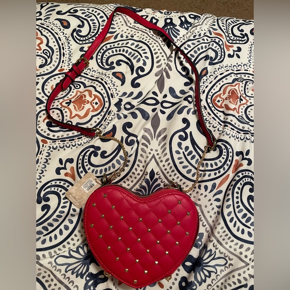 Bags Red Heart Crossbody Bag Poshmark